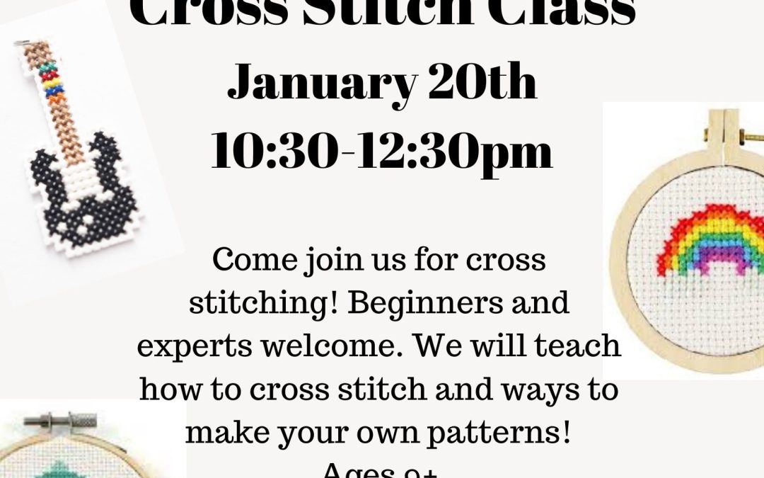 Cross Stitch at the Library!